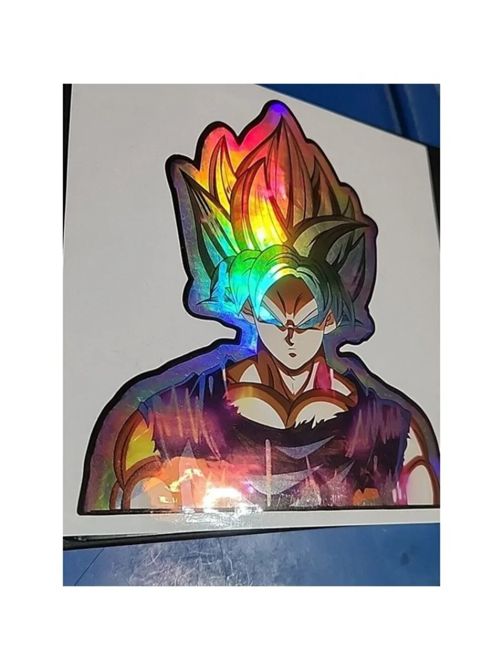 Dragonball Z Ultra Instinct Goku Holographic Car Sticker Decal Peeker V 1